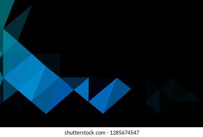 Light BLUE vector polygon abstract background. A vague abstract illustration with gradient. Template for a cell phone background.