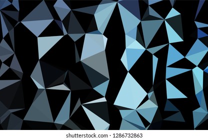 Light BLUE vector polygon abstract layout. Modern geometrical abstract illustration with gradient. The best triangular design for your business.