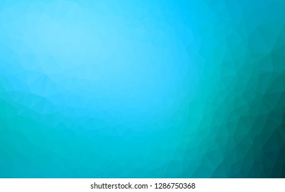 Light BLUE vector polygon abstract layout. Geometric illustration in Origami style with gradient. Brand new design for your business.