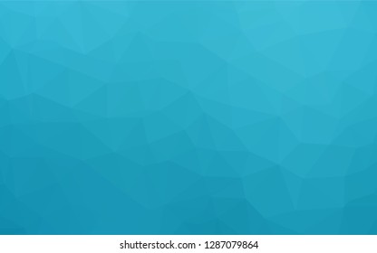 Light BLUE vector polygon abstract background. Shining colored illustration in a Brand new style. Triangular pattern for your business design.