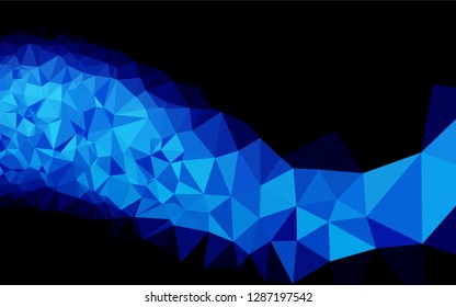 Light BLUE vector polygon abstract background. Shining colored illustration in a Brand new style. The polygonal design can be used for your web site.