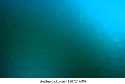 Light BLUE vector polygon abstract background. Modern geometrical abstract illustration with gradient. Brand new style for your business design.