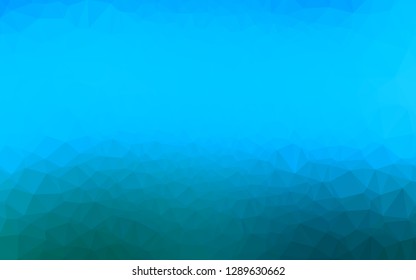 Light BLUE vector polygon abstract background. Brand new colorful illustration in with gradient. Template for your brand book.