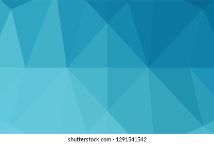 Light BLUE vector polygon abstract background. Colorful abstract illustration with gradient. The best triangular design for your business.