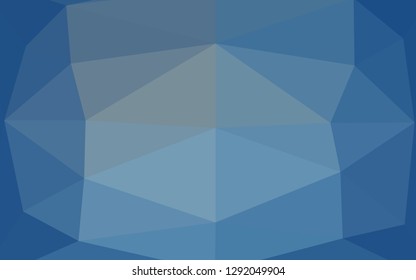 Light BLUE vector polygon abstract background. Glitter abstract illustration with an elegant design. Template for a cell phone background.