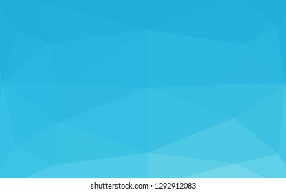 Light BLUE vector polygon abstract layout. An elegant bright illustration with gradient. Polygonal design for your web site.