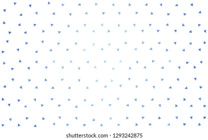 Light BLUE vector  polygon abstract layout. Geometric illustration in Origami style with gradient.  Triangular pattern for your design.