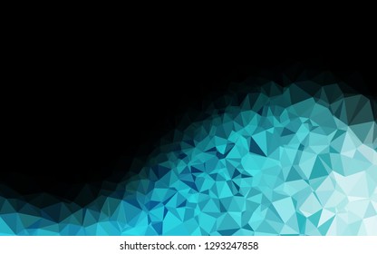 Light BLUE vector polygon abstract background. Modern geometrical abstract illustration with gradient. Brand new style for your business design.