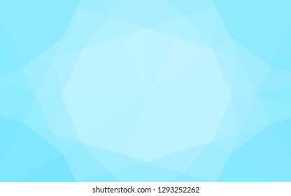 Light BLUE vector polygon abstract background. A sample with polygonal shapes. A completely new template for your business design.