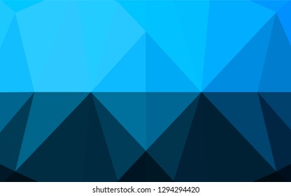 Light BLUE vector polygon abstract background. A vague abstract illustration with gradient. The elegant pattern can be used as part of a brand book.