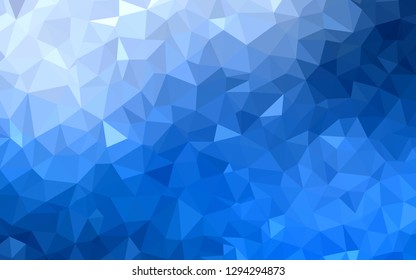 Light BLUE vector polygon abstract backdrop. Colorful illustration in polygonal style with gradient. Pattern for a brand book's backdrop.