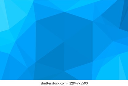 Light BLUE vector polygon abstract layout. Brand new colored illustration in blurry style with gradient. The elegant pattern can be used as part of a brand book.