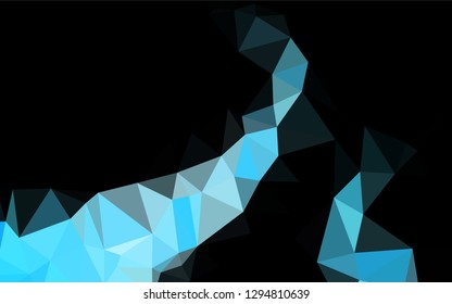 Light BLUE vector polygon abstract background. Modern geometrical abstract illustration with gradient. Brand new style for your business design.