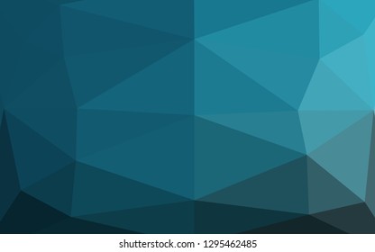 Light BLUE vector polygon abstract background. Brand new colorful illustration in with gradient. Elegant pattern for a brand book.