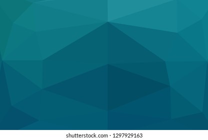Light BLUE vector polygon abstract layout. A completely new color illustration in a vague style. New texture for your design.