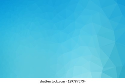 Light BLUE vector polygon abstract backdrop. Colorful illustration in Origami style with gradient.  Elegant pattern for a brand book.