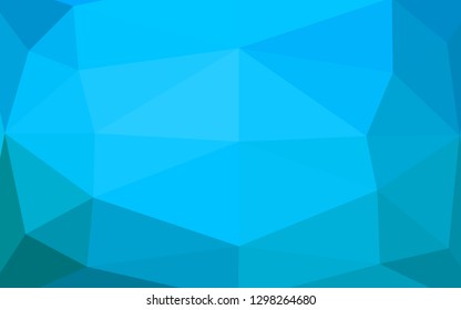 Light BLUE vector polygon abstract background. Colorful illustration in abstract style with gradient. Brand new design for your business.