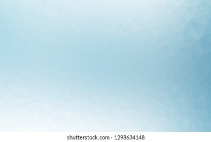 Light BLUE vector polygon abstract layout. Geometric illustration in Origami style with gradient. Polygonal design for your web site.