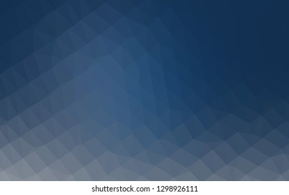 Light BLUE vector polygon abstract layout. A sample with polygonal shapes. Polygonal design for your web site.