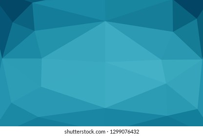 Light BLUE vector polygon abstract background. Colorful abstract illustration with gradient. Completely new design for your business.
