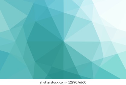 Light BLUE vector polygon abstract backdrop. Creative illustration in halftone style with gradient. Brand new style for your business design.