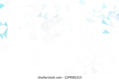 Light Blue vector polygon abstract background. Geometric illustration in Origami style with gradient.  Template for cell phone's backgrounds.