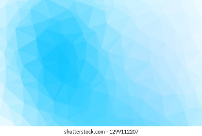 Light BLUE vector polygon abstract background. Shining colored illustration in a Brand new style. Template for a cell phone background.