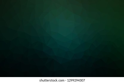 Light BLUE vector polygon abstract backdrop. Geometric illustration in Origami style with gradient.  Triangular pattern for your design.