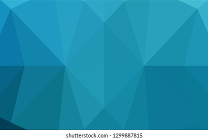 Light BLUE vector polygon abstract backdrop. A completely new color illustration in a vague style. The polygonal design can be used for your web site.