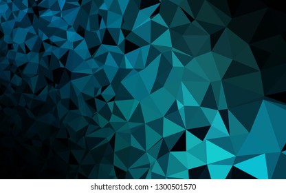 Light BLUE vector polygon abstract backdrop. Creative illustration in halftone style with gradient. Template for a cell phone background.