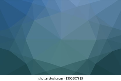 Light BLUE vector polygon abstract layout. Glitter abstract illustration with an elegant design. The template can be used as a background for cell phones.