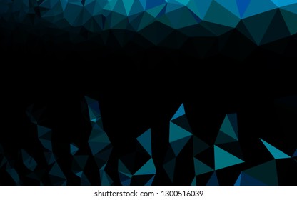 Light BLUE vector polygon abstract layout. Modern geometrical abstract illustration with gradient. Polygonal design for your web site.