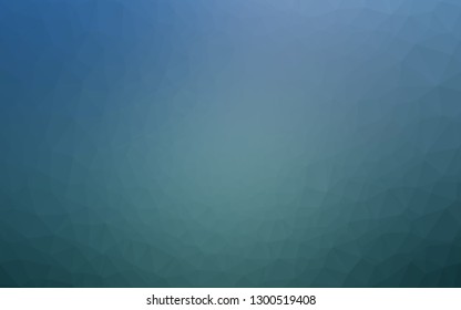 Light BLUE vector polygon abstract backdrop. Colorful illustration in Origami style with gradient.  Triangular pattern for your business design.