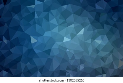 Light BLUE vector polygon abstract backdrop. Geometric illustration in Origami style with gradient.  Template for cell phone's backgrounds.