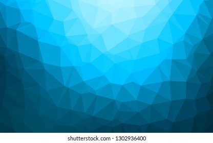 Light BLUE vector polygon abstract layout. Geometric illustration in Origami style with gradient. Completely new design for your business.