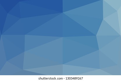 Light BLUE vector polygon abstract background. Geometric illustration in Origami style with gradient. Template for your brand book.