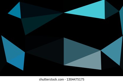 Light BLUE vector polygon abstract backdrop. An elegant bright illustration with gradient. Completely new design for your business.