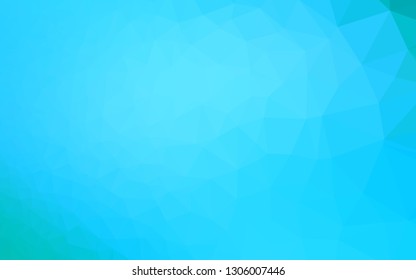 Light BLUE vector polygon abstract layout. A sample with polygonal shapes. New texture for your design.