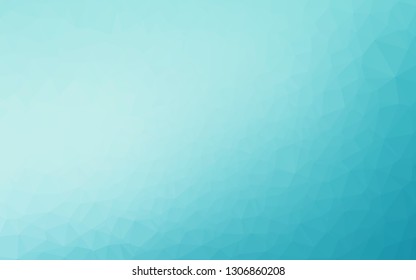 Light BLUE vector polygon abstract background. Geometric illustration in Origami style with gradient. Template for a cell phone background.