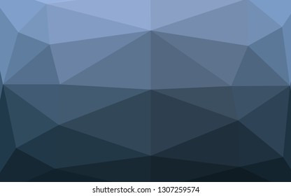 Light BLUE vector polygon abstract layout. Creative illustration in halftone style with gradient. Template for your brand book.
