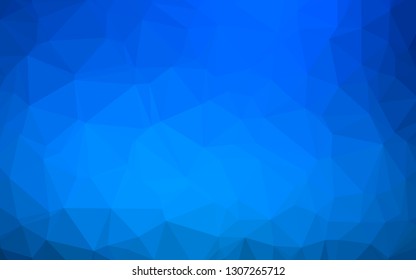 Light BLUE vector polygon abstract layout. Brand new colorful illustration in with gradient. New texture for your design.