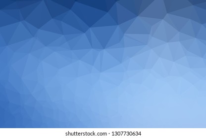 Light BLUE vector polygon abstract layout. Colorful illustration in abstract style with gradient. Triangular pattern for your business design.