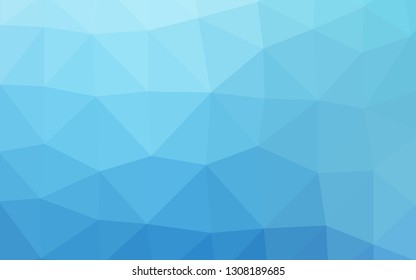 Light BLUE vector polygon abstract backdrop. A completely new color illustration in a vague style. Elegant pattern for a brand book.