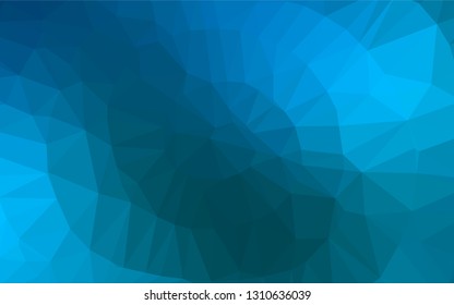 Light BLUE vector polygon abstract layout. Triangular geometric sample with gradient.  A completely new design for your business.