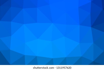 Light BLUE vector polygon abstract background. Geometric illustration in Origami style with gradient. Triangular pattern for your business design.