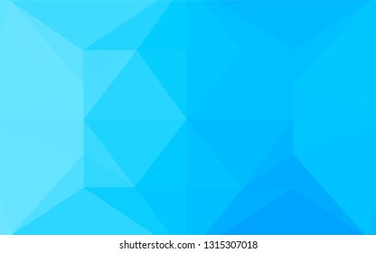 Light BLUE vector polygon abstract background. A sample with polygonal shapes. A completely new template for your business design.