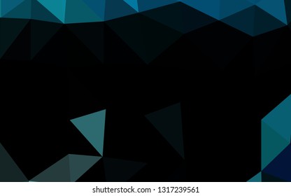 Light BLUE vector polygon abstract background. A sample with polygonal shapes. Completely new design for your business.