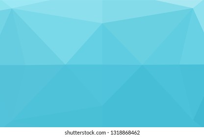 Light BLUE vector polygon abstract layout. A sample with polygonal shapes. The textured pattern can be used for background.
