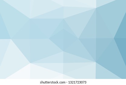 Light BLUE vector polygon abstract backdrop. An elegant bright illustration with gradient. Polygonal design for your web site.