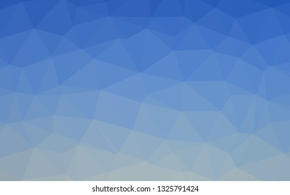 Light BLUE vector polygon abstract layout. Creative illustration in halftone style with gradient. New texture for your design.